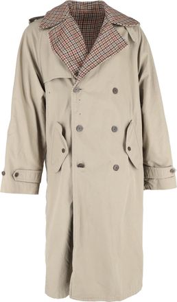 Balenciaga Balenciaga omkeerbare trenchcoat van beige katoen