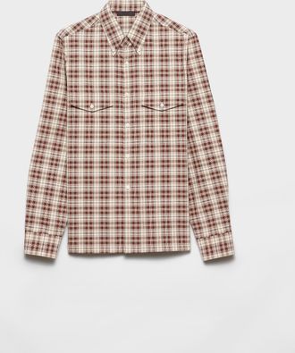 Prada Checked cotton button-down shirt