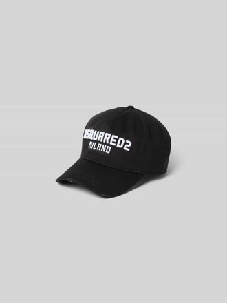 Dsquared2 Base Cap mit Logo-Stitching in Black, Gr&ouml;&szlig;e 1