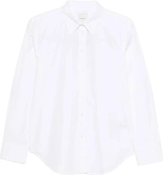 Calvin Klein Cotton Poplin Regular Shirt - Dames - Overhemden - Wit - L - Katoen - Overhemden