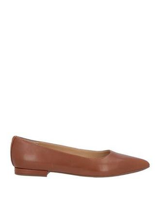 Ralph Lauren LONDYN BURNISHED LEATHER BALLET FLAT