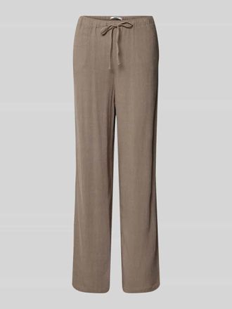 Only Loose Fit Weite Hose aus Viskose-Leinen-Mix Modell SIESTA in Mittelbraun, Gr&ouml;&szlig;e XL/30