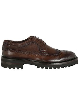 Corvari Lace Up Horse Rubber Bottom Shoes