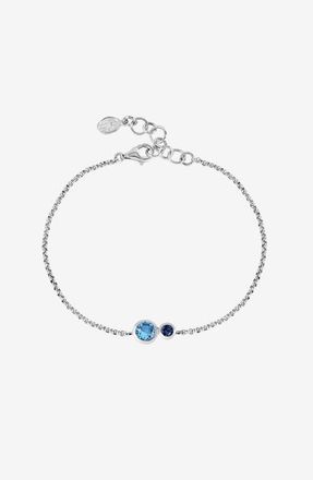 Dower & Hall Blues Tutti Frutti Duo Chain Bracelet in Sterling Silver at Nordstrom, Size 7.5