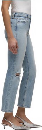 Hudson Remi Straight Ankle Jeans In Sprinkle Destructed