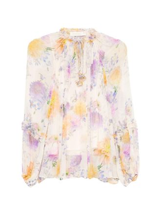 Zimmermann Womens Luna Printed Blouse
