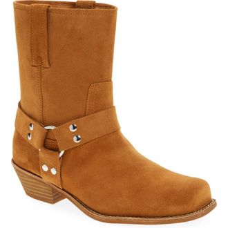 Jeffrey Campbell Waylon Harness Boot in Tan Suede at Nordstrom Rack, Size 11