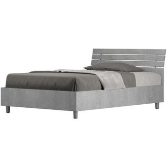 ITYhome Ityhome - Letto una piazza e mezza - ankel - Tipologia Testata: Testata Inclinata - Colore: Grigio - Dimensione Rete: 120x190 - Tipologia Letto: Con
