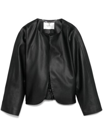 Nissa Giacca in finta pelle - Nero