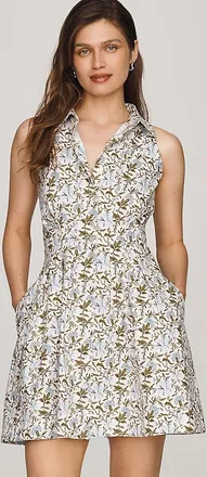 Exquise Tobie Sleeveless Mini Shirtdress