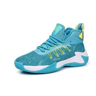 Generic Mens Basketball Shoes are Breathable Anti Slip Wear-Resistant Fashionable Sports Training Boots Walking Shoes(Blue,5.5 UK)