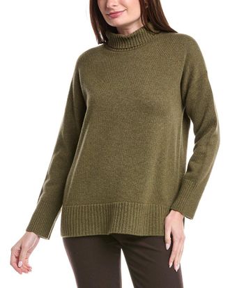 Lafayette 148 New York Stand Collar Cashmere Sweater