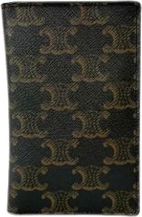 Celine Pre-owned Triomphe Card Case - unisex - Celine Vintage - Vintage Wallets - Black - ONE SIZE - Pre-owned