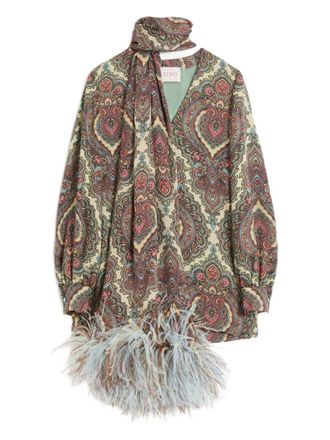 Valentino Garavani Blouse met Voyage Imaginaire-print - Beige