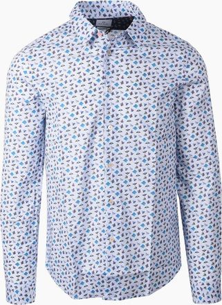 Paul Smith Mens PAUL SMITH LS TAILORED FIT SHIRT LIGHT BLUE - Size: 44