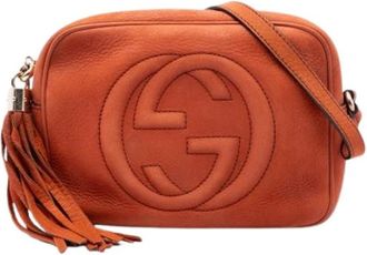 Gucci Pre-owned Soho Disco Crossbody Bag - Dames - Vintage Schoudertas - Oranje - ONE Size - Vintage