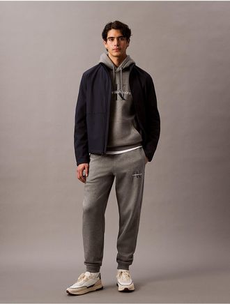 Calvin Klein Jeans Calvin Klein Mens Monologo Fleece Joggers - Grey - XS