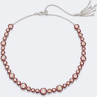 Kamyen Jewellery Polka Dots 18kt white gold and enamel necklace with diamonds
