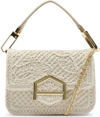 Arezzo Lucy Small Open Stitch Crossbody Bag in Panacota/cru at Nordstrom