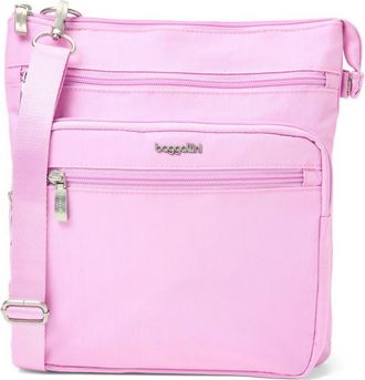 Baggallini Out And About Crossbody Bag in Hibiscus Pink at Nordstrom