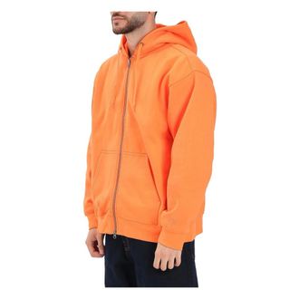 Vans Heren, Sweatshirts & Hoodies, Oranje, Maat: XL Katoen