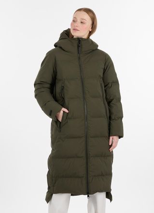 Ragwear Steppmantel RAGWEAR PATRISE, Damen, Gr. XXL, gr&uuml;n (schwarz olive), Web, Obermaterial: 100% Polyester, unifarben, knieumspielend, M&auml;ntel Steppmantel, w
