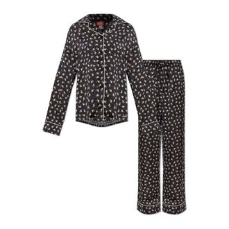 Diesel Set-Maggie-D-Core - Dames - Pyjama - Zwart - M - Tweed - Nachtkleding