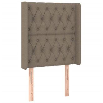 vidaXL Cabecero Con Led De Tela Gris Taupe 83x16x118/128 Cm Vidaxl