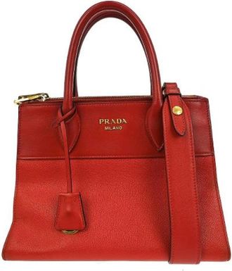 Prada Pre-owned Handbags, female, Red, Size: ONE SIZE Pre-owned Vintage Handbag