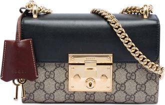 Gucci Pre-owned Gucci Small GG Supreme Padlock Crossbody Ladies RHY7Q90T0171S4TM