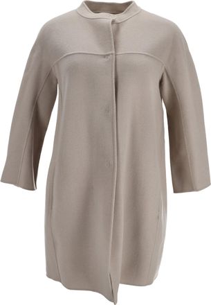 Max Mara S Max Mara Coat in Beige Virgin Wool