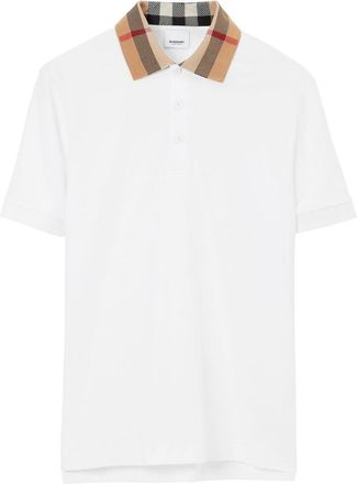 Burberry vintage check print-detail polo shirt