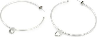 Isabel Marant large hoop earrings - women - Brass - One Size - Silver