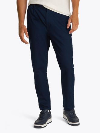 Tommy Jeans 5-Pocket-Hose TOMMY JEANS TJM ISAAC HEMP BLEND PANT, Herren, Gr. L, N-Gr, blau (schwarz night navy), Twill, Obermaterial: 72% Baumwolle, 27% Hanf, 1% 