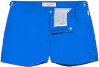 Orlebar Brown Blauwe Zwemshorts Op Maat - Heren - Strandmode - Blauw - W36 - Leer - Badmode