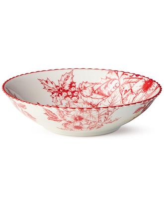 Certified International Crimson Noel Set Of 6 Soup Bowls