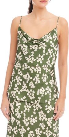 Fifteen Twenty Floral Cowl Neck Camisole in Print at Nordstrom, Size Small
