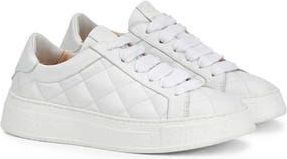 AGL Diamond Quilt Leather Sneaker in White-White at Nordstrom Rack, Size 10.5Us / 40.5Eu