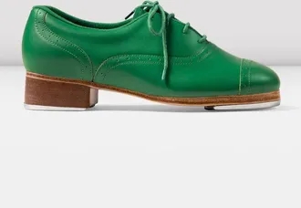 Bloch Ladies Jason Samuels Smith Smooth Leather Tap Shoes, Emerald Smooth Leather