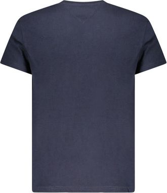 Tommy Hilfiger Logo-Striped Cotton T-Shirt - Navy