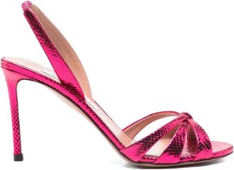 Aquazzura 85 mm Tati slingback sandalen - Roze