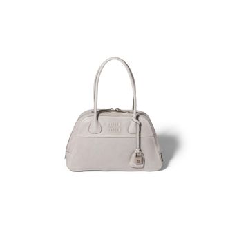 Miu Miu Vivant Nappa Leather Bag, Woman, Granite Gray