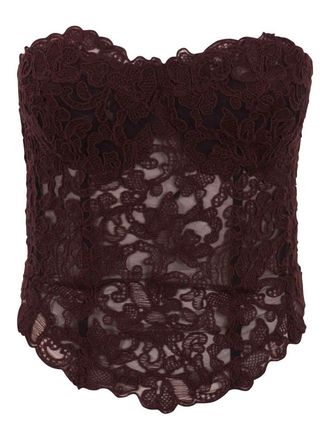 Ermanno Scervino Floral lace bustier