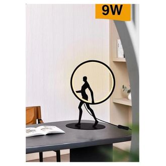Trade Shop Trade Shop Traesio - Trade Shop - Lampada Da Tavolo 9w Scultura Corpo Uomo A Led Lume Luce 3000k 4000k 6500k D02-n