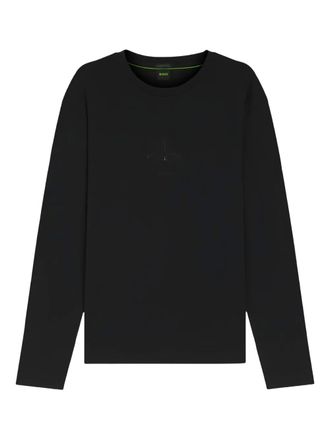 HUGO BOSS Togn Mirror long-sleeved T-shirt - Black
