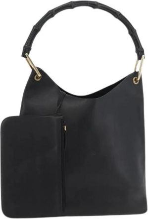 Gucci Pre-owned Handbags, female, Black, Size: ONE SIZE Pre-owned Vintage Shoulder Bag