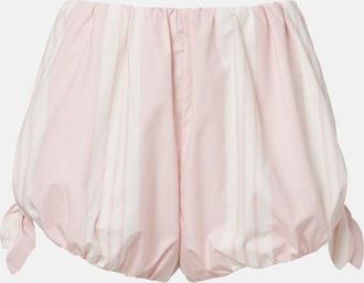 Poss&eacute; Rosie striped cotton shorts