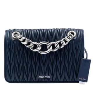 Miu Miu Pre-owned Shoulder Bags, female, Blue, Size: ONE SIZE Pre-owned The Club Shoulder Bag