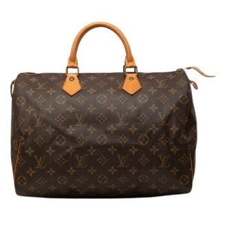 Louis Vuitton Pre-owned Speedy 35 - Dames - Pre-owned - Bruin - Maat: ONE Size Leer