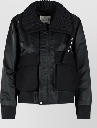 sacai nylon oversized coat